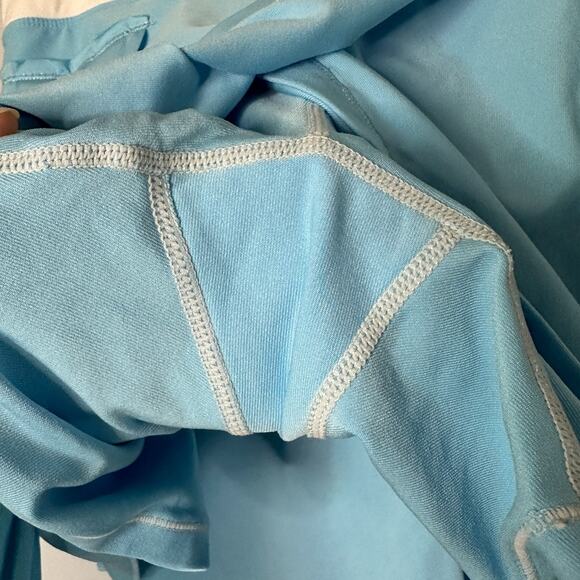 Nike Womens Tennis Skirt Size Medium Dri-Fit Skort Blue Slit Stretch Pull On - Picture 6 of 12